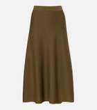 Jardin des Orangers Virgin wool midi skirt