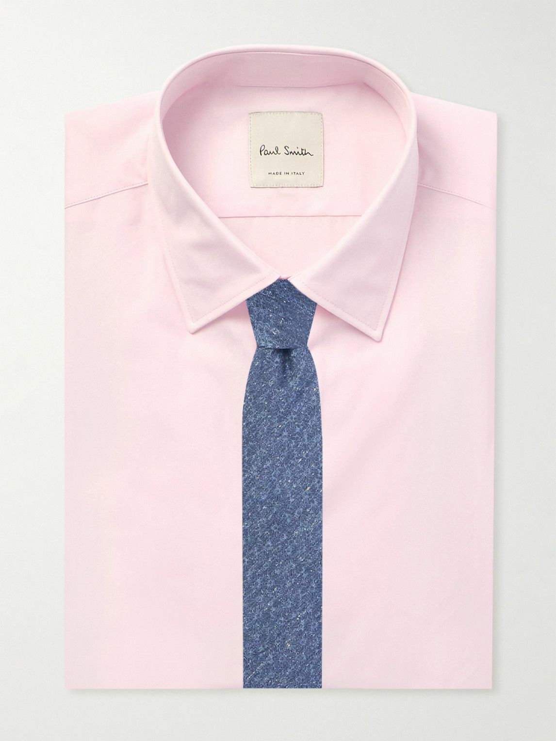 Paul Smith - Slim-Fit Cutaway-Collar Cotton-Poplin Shirt - Pink