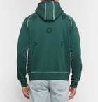 Pop Trading Company - Logo-Print Fleece-Back Cotton-Jersey Hoodie - Men - Dark green