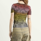 Paolina Russo Women's Illusion Knit Cap Sleeve T-Shirt in Rainbow
