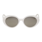 The Row White Parquet Sunglasses