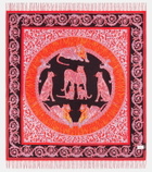 Versace Home Barocco printed wool blanket