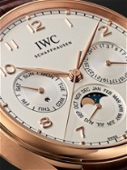IWC Schaffhausen - Portugieser Perpetual Calendar Automatic 42.4mm 18-Karat Red Gold and Alligator Watch, Ref. No. IW344202