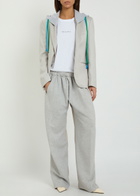 Bettter Contrasting Cotton and Wool-blend Trousers Grey