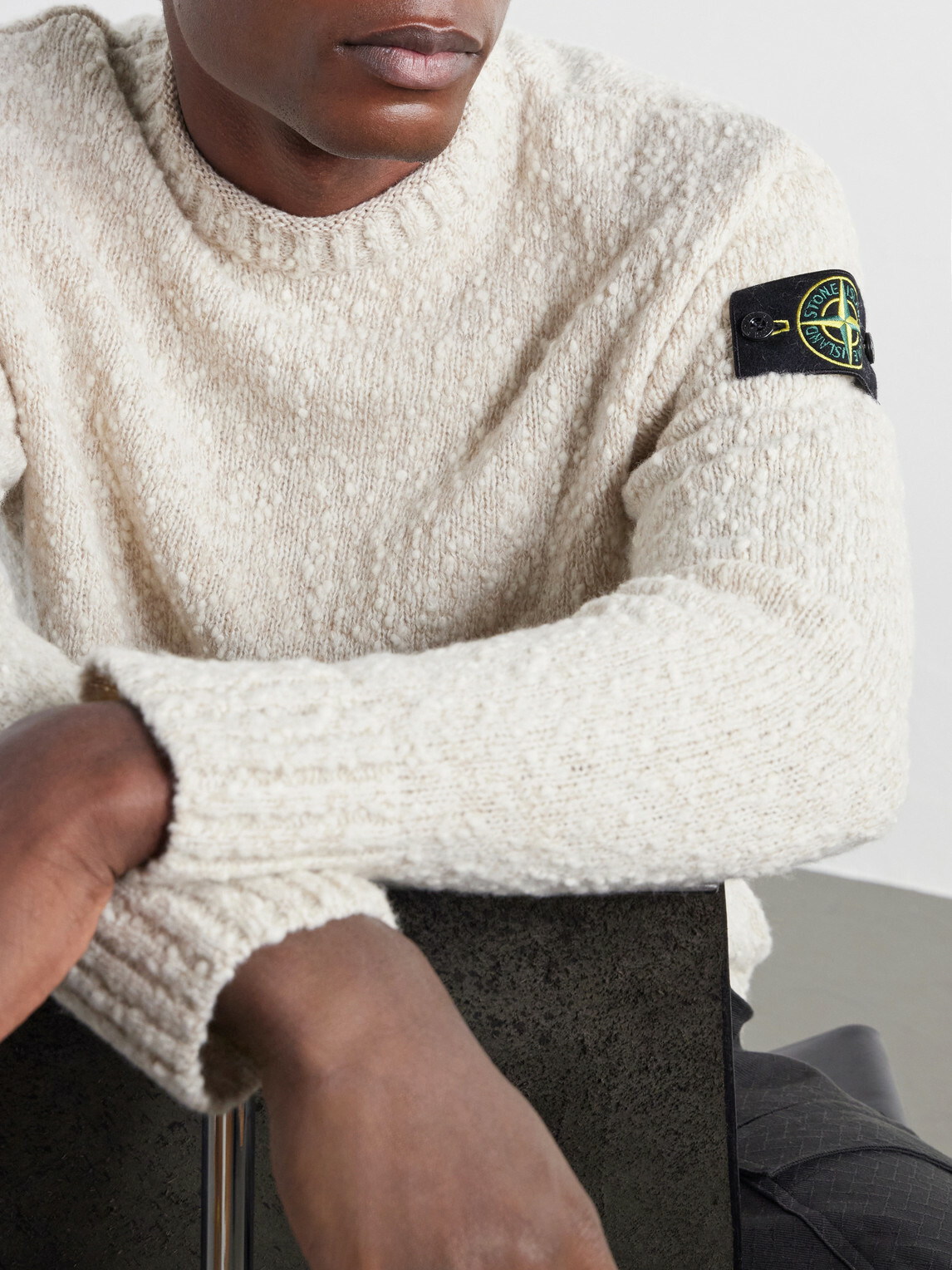 Stone Island - Speckled Wool Nylon Sweater - Neutrals