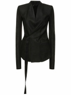 RICK OWENS - Hollywood Leather Self-tie Jacket