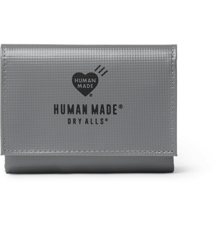 Photo: Human Made - Logo-Print Embossed-PVC Wallet - Gray