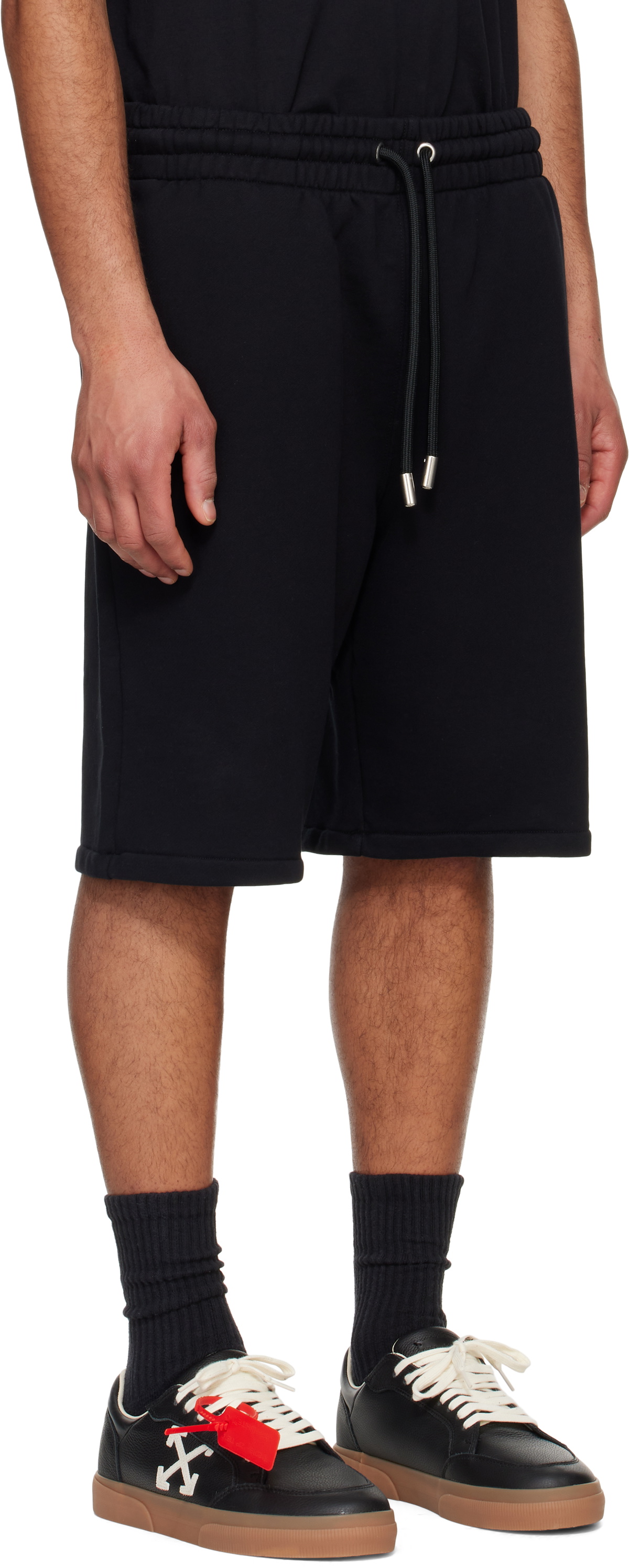 Off-White Black Spray Arrow Sweat Shorts