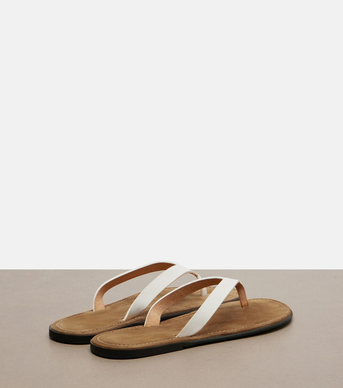 The Row Beach leather thong sandals