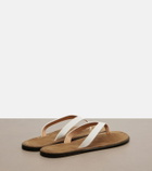 The Row Beach leather thong sandals