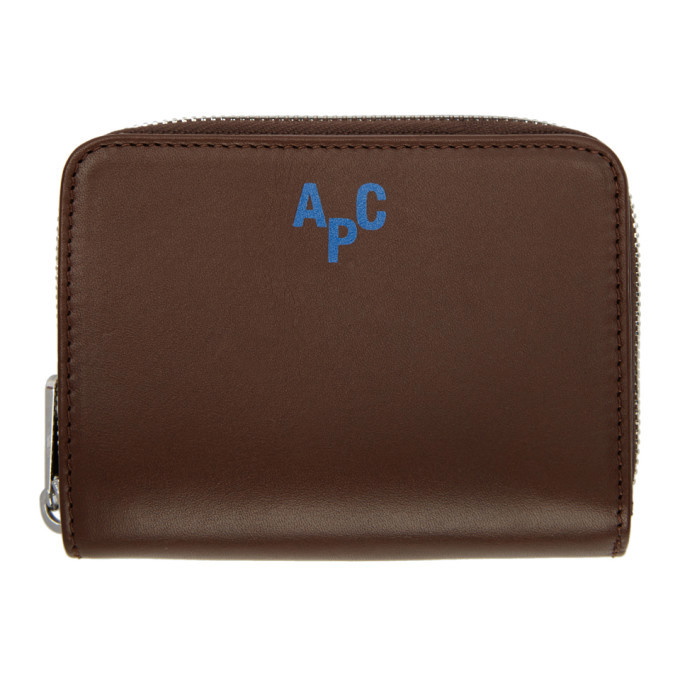 Photo: A.P.C. Brown Emmanuel Compact Wallet