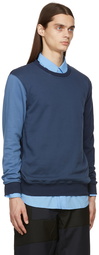 Comme des Garçons Shirt Blue Colorblock Sweatshirt