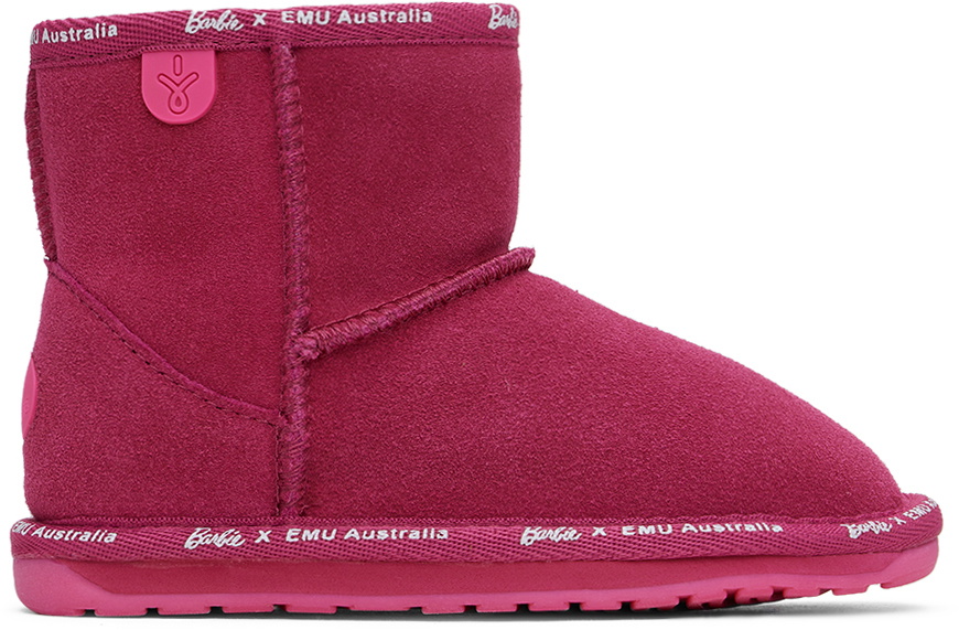 EMU Kids Pink Barbie Wallaby Mini Boots