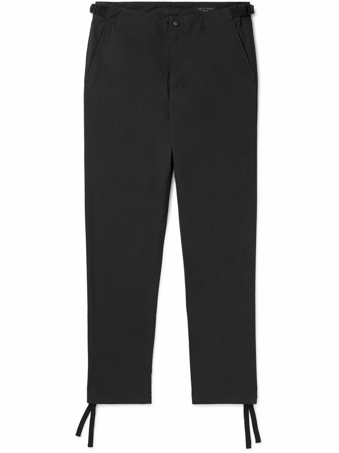 Photo: Rag & Bone - Precision Flyweight Tapered Cotton-Blend Trousers - Black