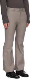 ATTACHMENT Gray Flared Trousers