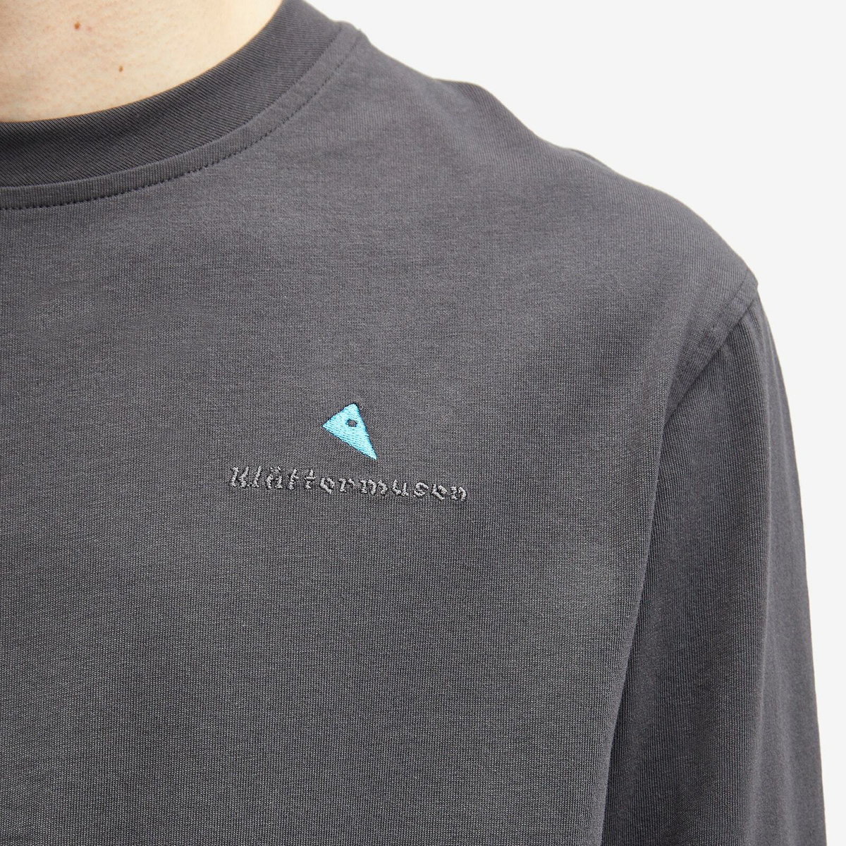 Klättermusen Men's Long Sleeve Root Logo T-Shirt in Raven