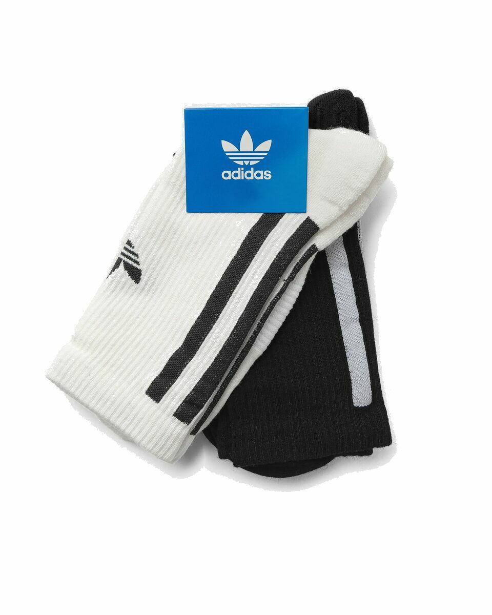 Photo: Adidas Prem Crew Sock 2 Pp Black/White - Mens - Socks