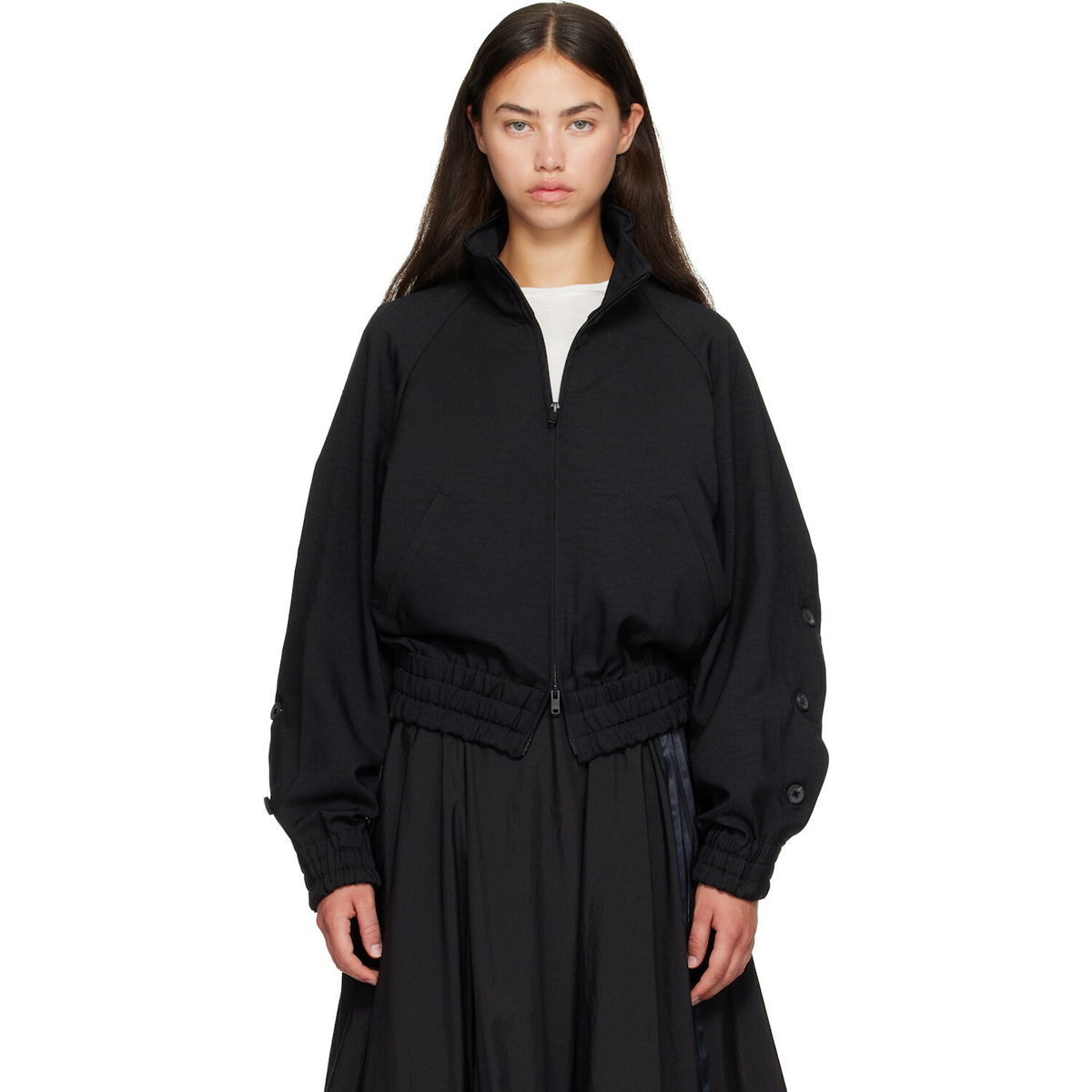 Y-3 Black Sport Uniform Adaptive Track Jacket