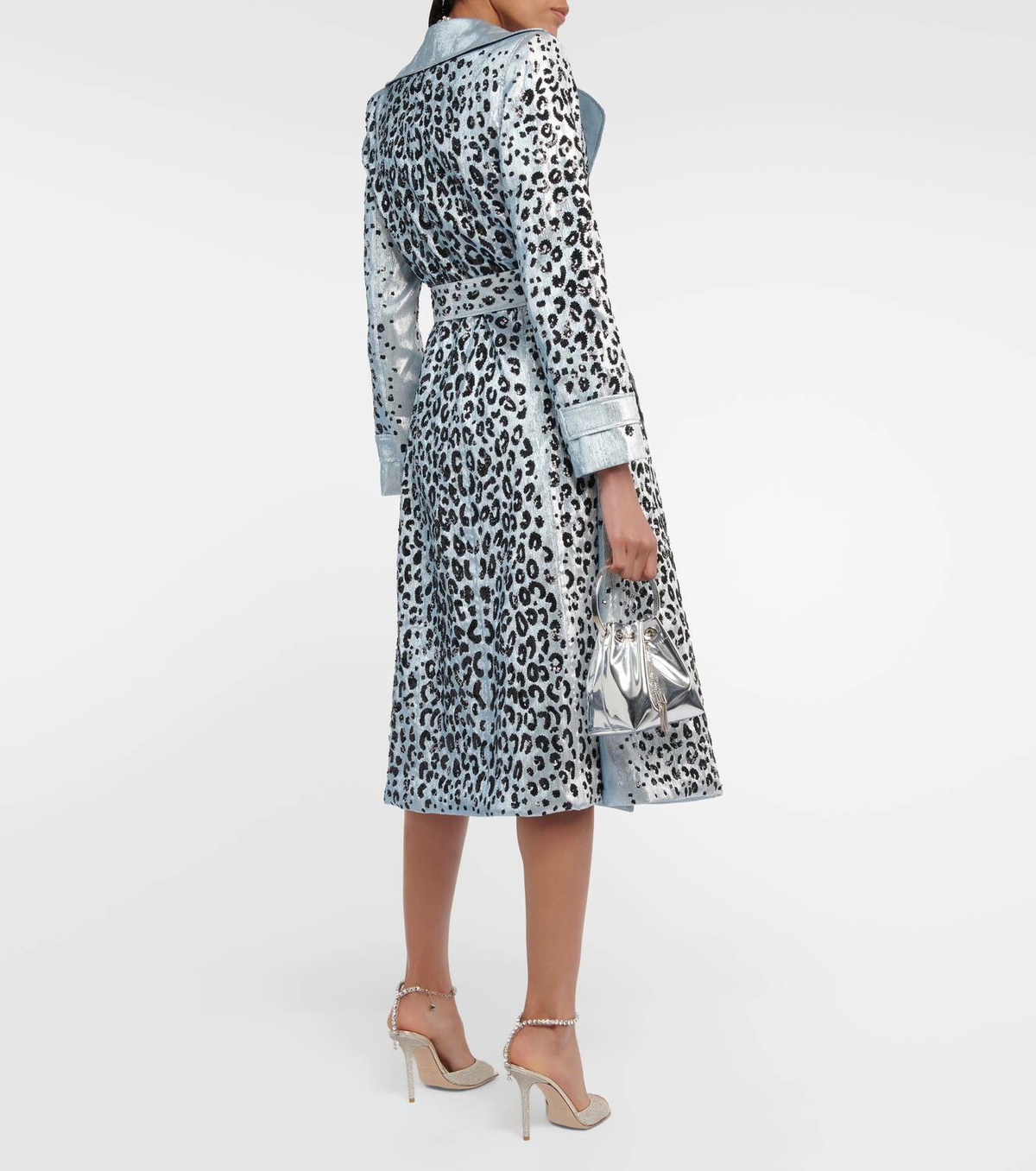 Miss Sohee Leopard-print trench coat