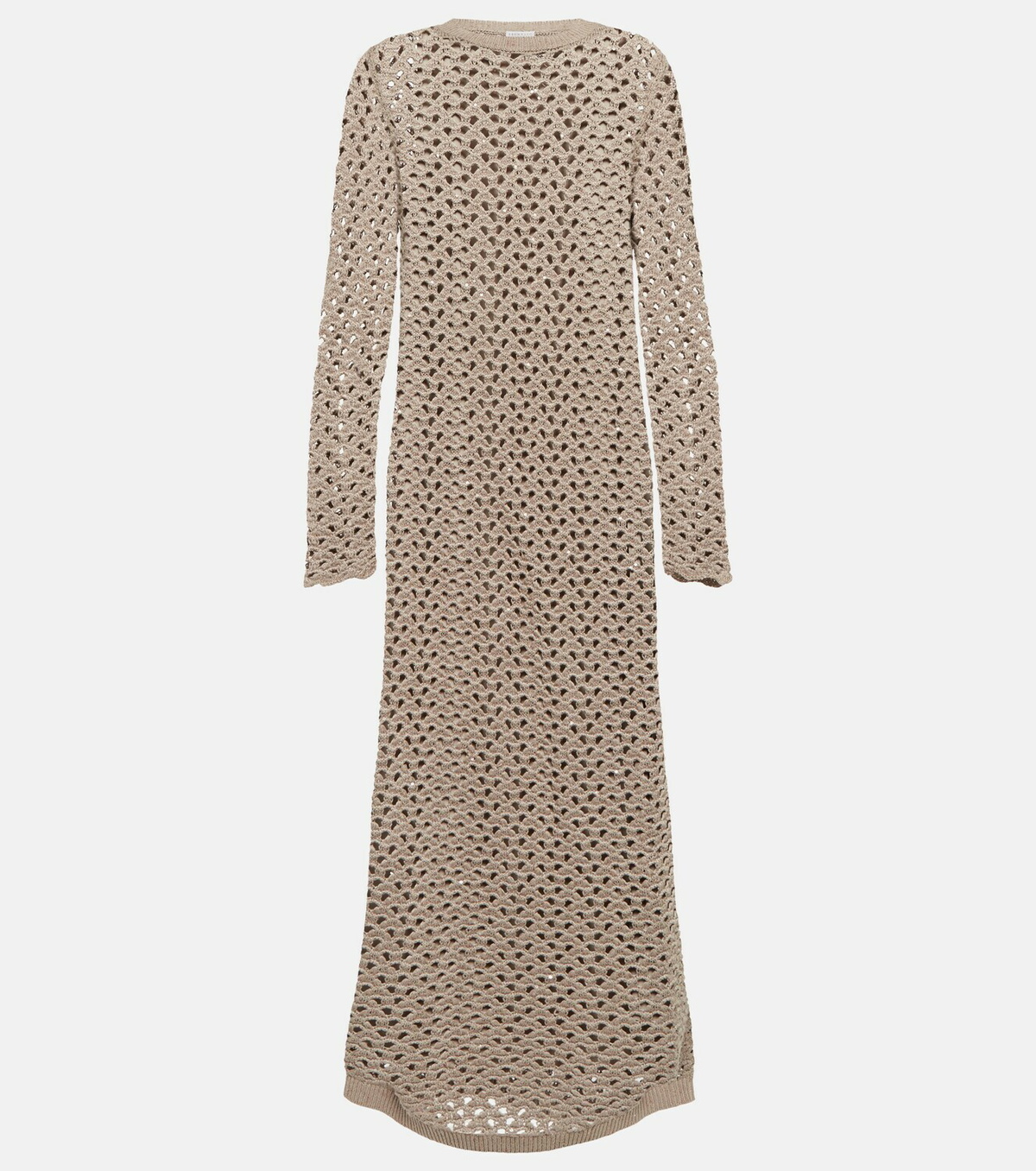 Brunello Cucinelli - Cotton-blend crochet maxi dress