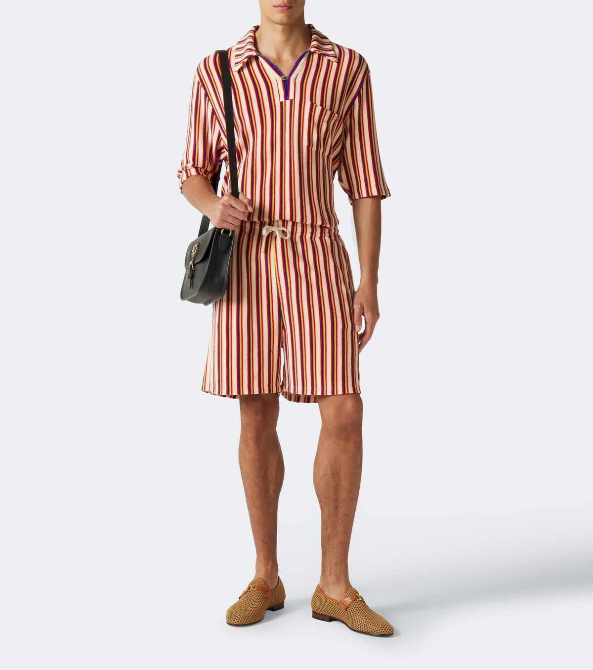 Valentino Striped terry shorts