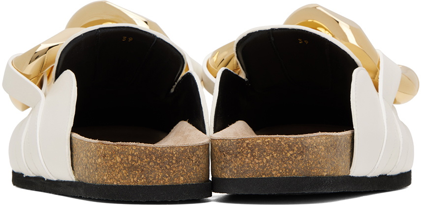 JW Anderson Off-White Chain Loafers