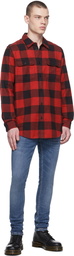 Nudie Jeans Red & Black Gabriel Buffalo Shirt