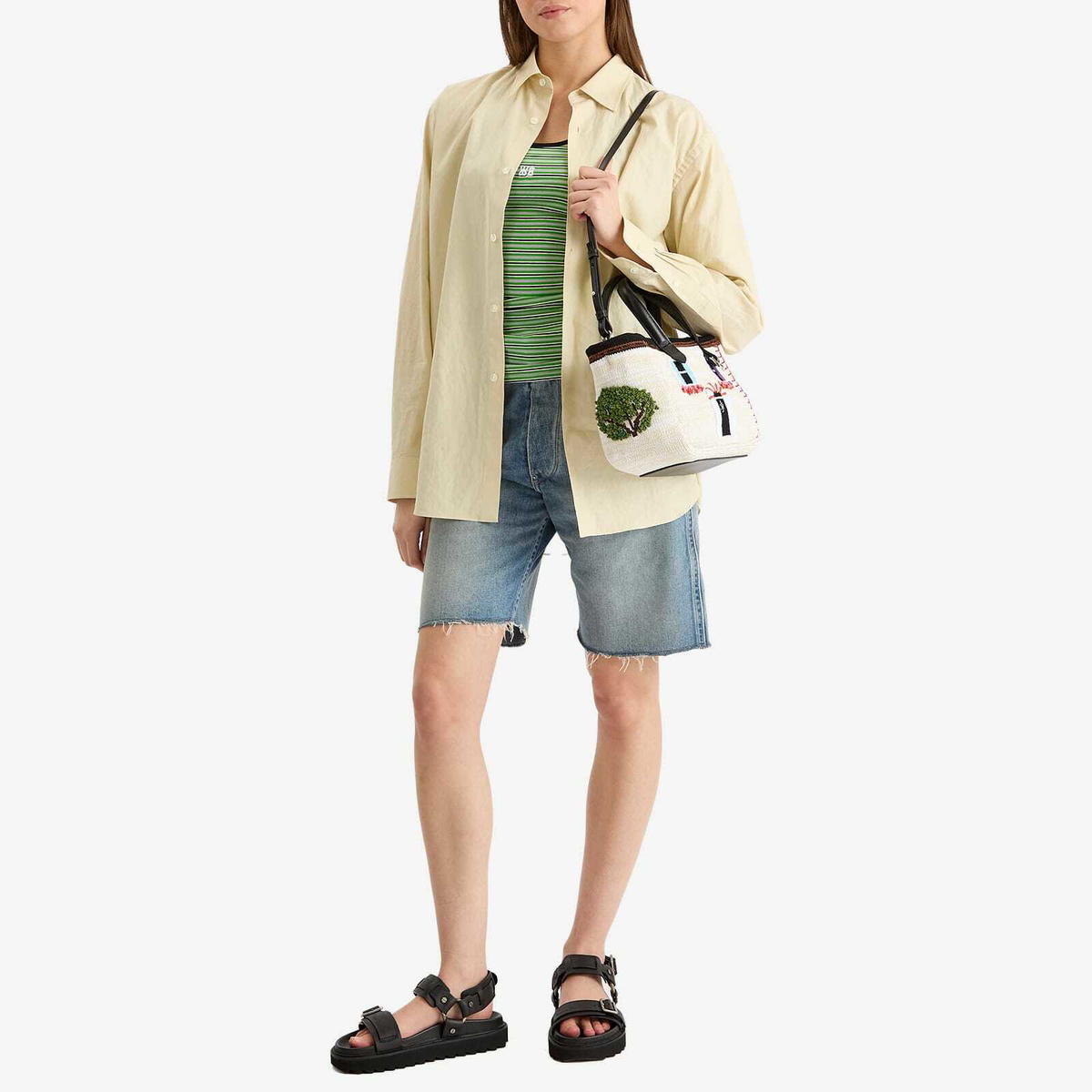 JW Anderson Women's House Mini Belt Tote in Off White 