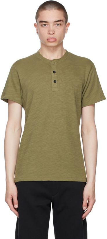 Photo: rag & bone Khaki Flame Henley