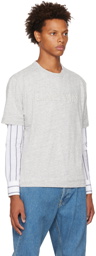 Lanvin Gray Embossed T-Shirt