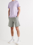 A.P.C. - Jordan Straight-Leg Cotton-Jersey Drawstring Shorts - Gray
