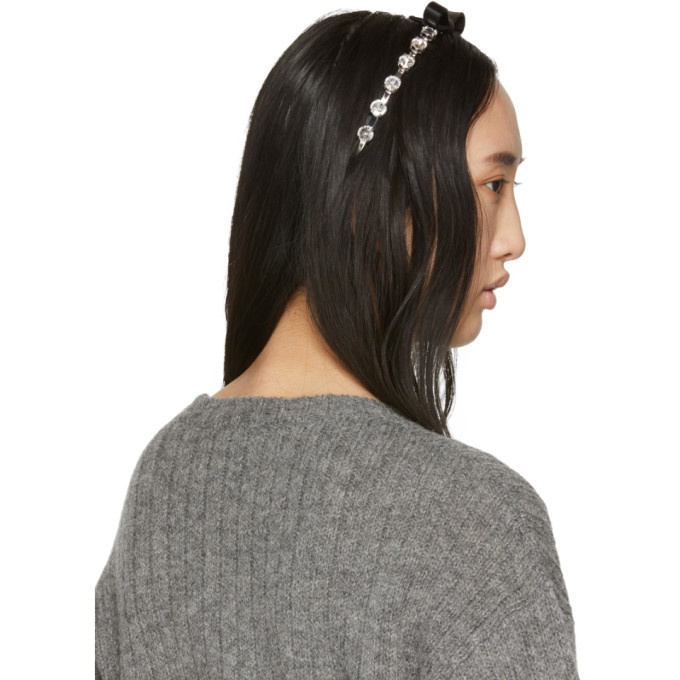 Miu Miu Crystal Bow Headband