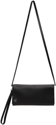 GmbH Black Faux-Leather Clutch