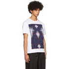 Craig Green White and Navy Embroidered Body T-Shirt