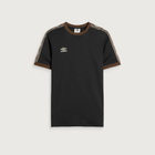 Umbro Men's Taped T-Shirt in Black/Demitasse/Pelican