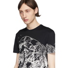 Alexander McQueen Black Etched Skull T-Shirt