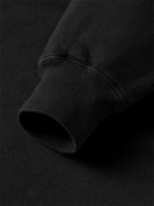 Monitaly - Garment-Dyed Cotton-Jersey Rollneck Sweatshirt - Black