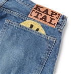 KAPITAL - Slim-Fit Embroidered Denim Jeans - Blue
