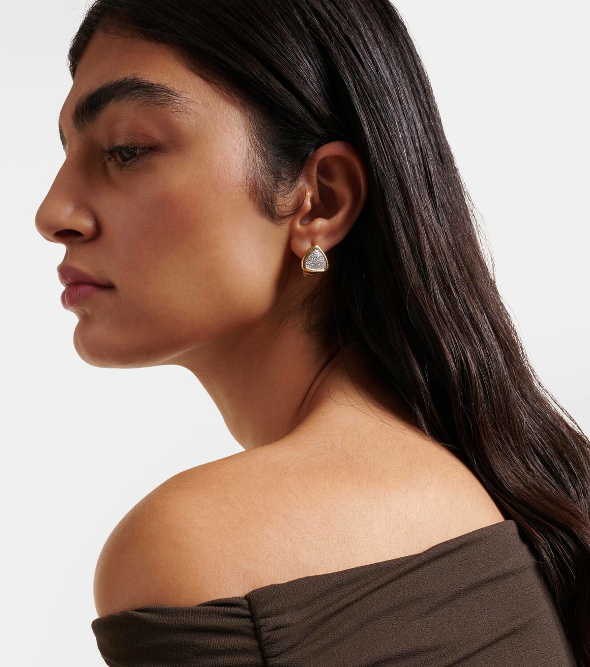 Marina B Trisola 18kt gold earrings with diamonds