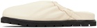 Reike Nen Off-White Single Layer Slip-On Loafers