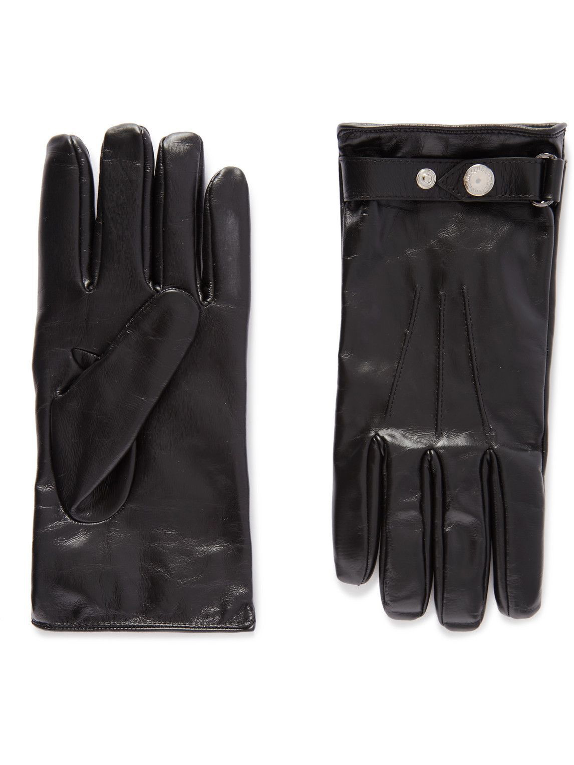 Photo: Alexander McQueen - Leather Gloves - Black