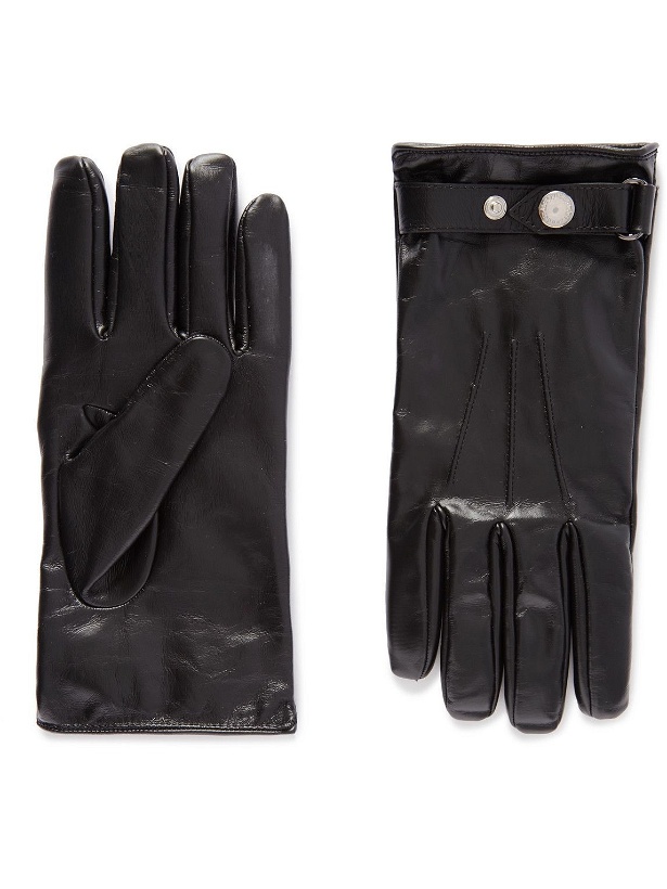 Photo: Alexander McQueen - Leather Gloves - Black
