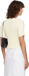 LE17SEPTEMBRE Off-White Millie Knit Short Cardigan