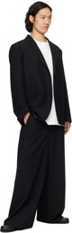 N.Hoolywood Black Buttonless Blazer