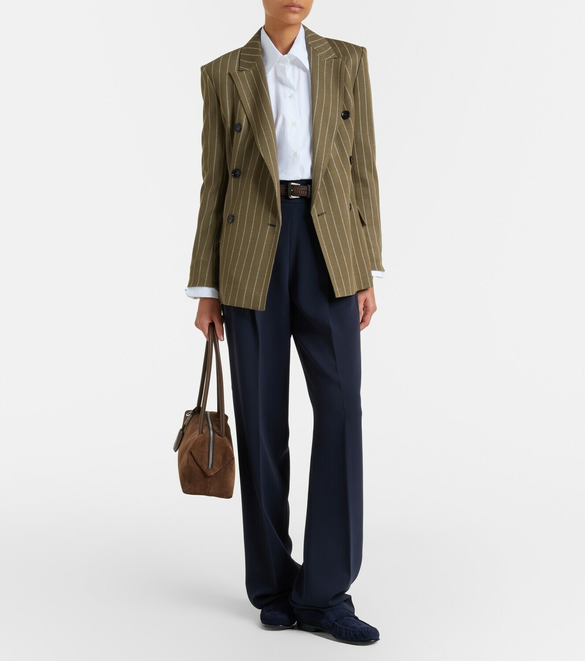 Max Mara Large suede shoulder bag