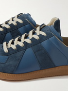 Maison Margiela - Replica Leather and Suede Sneakers - Blue