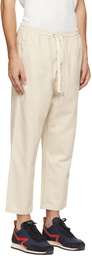 rag & bone Off-White Hemp Twill Broken Trousers