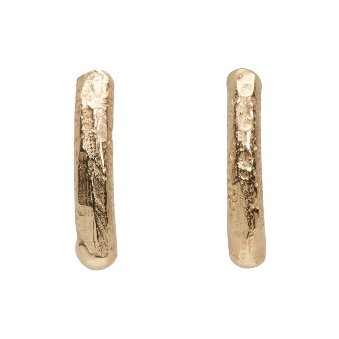 Photo: Pearls Before Swine Gold Small Textured Earrings