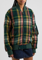 Vivienne Westwood Bernardo Tartan Wool-blend Bomber Jacket Multicoloured