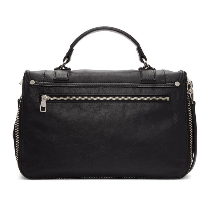 Proenza Schouler Black Medium Zip PS1 Messenger Bag Proenza Schouler